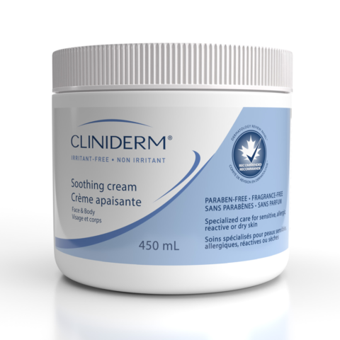 Cliniderm Soothing Cream - NEW 450 ml size replacing 390 ml - Cliniderm